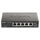 D-Link DGS-1100-05PDV2 5-Port Gigabit PoE Smart Managed Switch and PoE Extender (New)