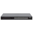 Intellinet 561891 24-Port Gigabit Ethernet PoE+ Switch with 2 SFP Ports (New)