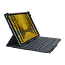 Logitech Universal Folio Keyboard/Cover Case for 9" to 10" Apple, Android, Windows Tablet Black 920-008334 (New)