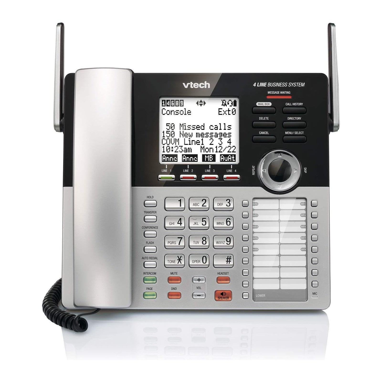 VTECS6949 - VTech CS6949 DECT 6.0 Standard Phone - Black, Silver
