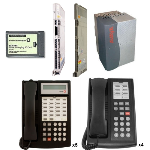 Avaya Lucent Partner 18D Eurostyle Black Phone – Refurbished, Many Available