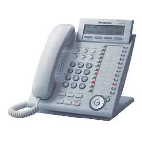 Panasonic - テル Panasonic KX-DT333 3-Line LCD Display Phone (White/Refurbished)