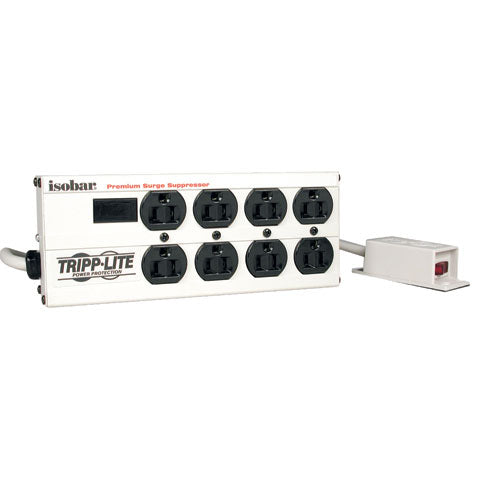 Tripp Lite 8-Outlet 8' Cord Surge Protector, Black TLP808B