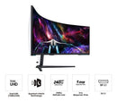 Samsung LS57CG952NNXZA computer monitor 57" 7680 x 2160 pixels Dual UHD LCD Black, White