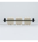 ADAPTER PANEL, 6 QUAD LC, 24F, BEIGE, MM