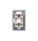 FACEPLATE, STAINLESS STEEL,1-GANG,1-PORT