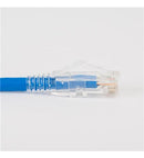 PATCH CORD CAT6 CLEAR BOOT 10' BLUE