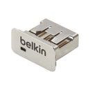 Belkin F1DNUSB-BLK port blocker USB Type-A Black, Silver 1 pc(s)