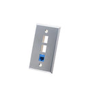 FACEPLATE, STAINLESS STEEL,1-GANG,3-PORT