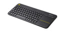 Logitech 920-007119 keyboard Universal RF Wireless QWERTY US International Black