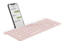 Logitech 920-011477 keyboard Universal RF Wireless + Bluetooth QWERTY US English Rose