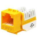 CAT6 JACK YELLOW 25 PACK