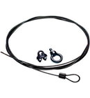 Black 10 Foot Cable and Clamp