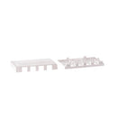 SURFACE MOUNT BOX, ELITE, 4-PORT, WHITE