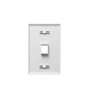 FACEPLATE, OVERSIZED, 1-PORT, WHITE