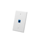 FACEPLATE, OVERSIZED, 1-PORT, WHITE