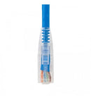 PATCH CORD, CAT5e, CLEAR BOOT, 7' BLUE