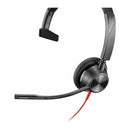 Poly Blackwire 3310 Monaural USB-C Headset +USBC/A Adapter HP 8X215AA (New)