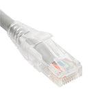 PATCH CORD CAT6 CLEAR BOOT 5' GRAY