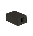 SURFACE MOUNT BOX, 1-PORT, BLACK