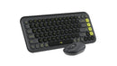Logitech POP Icon Combo keyboard Mouse included Universal Bluetooth QWERTY English Granite, Green