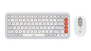 Logitech POP Icon Combo keyboard Mouse included Universal Bluetooth QWERTY English Orange, White