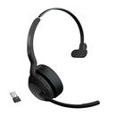 Jabra Evolve2 55 Headset Wireless Head-band Office/Call center USB Type-C Bluetooth Charging stand
