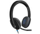Logitech 981-000510 headphones/headset Wired Head-band Office/Call center Black