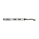 Tripp Lite USB-C Dock, Dual Display - 4K 60 Hz HDMI, USB 3.2 Gen 1, USB-A Hub, Memory Card, 100W PD Charging, Gray