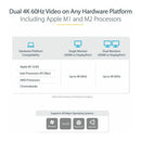 StarTech DK30C2DPEP Hybrid Universal Laptop Docking Station with 100W Power Delivery (New)