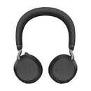 Jabra Evolve2 75 Headset Wireless Head-band Office/Call center USB Type-C Bluetooth Charging stand Black