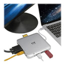 Tripp Lite U442-DOCK2-S laptop dock/port replicator Wired USB 3.2 Gen 2 (3.1 Gen 2) Type-C Silver
