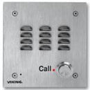 Viking Electronics VoIP Stainless Steel Handsfree Speaker Phone Vandal Resistant 14 Gauge Louvered Stainless Steel Flush Mount with Included Rough-In Box or Surface Mount with an Optional VE-5x5 with Enhanced Weather Protection (EWP) - E-30-IP-EWP