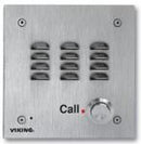 Viking Electronics Handsfree Speaker Phone with Dialer Vandal Resistant 14 Gauge Louvered Stainless Steel Faceplate Flush Mount with Included Rough-In Box or Surface Mount with Optional VE-5x5 - E-30