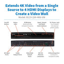 Tripp Lite B119-1X4-4K6-VW video wall processor Black