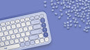 Logitech 920-013050 keyboard Universal Bluetooth QWERTY English Lilac, White