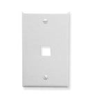 FACEPLATE, OVERSIZED, 1-PORT, WHITE