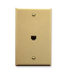 WALL PLATE, VOICE 6P6C, IVORY