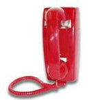 Viking Electronics Red Wall Phone Ringer & Network No Keypad - K-1500P-W