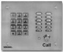 Viking Electronics Stainless Steel Vandal Resistant Entry Phone with Keypad Flush Mount with the included Rough-In Box or Surface Mount with an Optional VE-6x7 with Enhanced Weather Protection (EWP) - K-1700-3-EWP