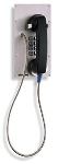 Viking Electronics Hot-Line Vandal Resistant Stainless Steel Panel Phone with Armored Cable and Stainless Steel Keypad - K-1900-8