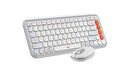 Logitech POP Icon Combo keyboard Mouse included Universal Bluetooth QWERTY English Orange, White