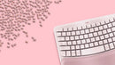 Logitech Wave Keys keyboard Universal RF Wireless + Bluetooth QWERTY English Rose