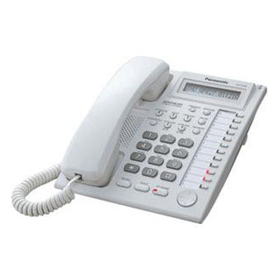 Panasonic KX-T7730X 12-Button Display Phone (White/Refurbished)