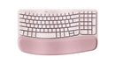 Logitech Wave Keys keyboard Universal RF Wireless + Bluetooth QWERTY English Rose