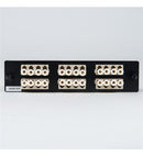 ADAPTER PANEL, 6 QUAD LC, 24F, BEIGE, MM