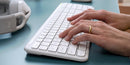 Logitech Signature Slim K950 keyboard Office RF Wireless + Bluetooth QWERTY English White