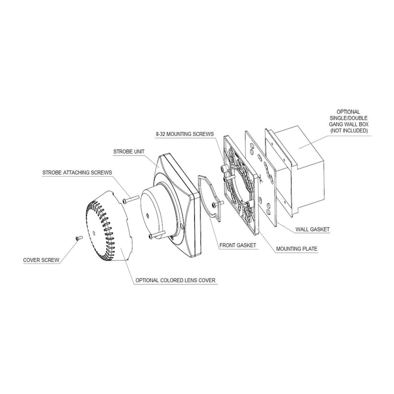 Algo 64-00110 Wall Mount Bracket Kit (New)