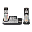 AT&T CL83215 DECT 6.0 Cordless Phone With Digital Answering System, 2 Handsets (Silver Black/New)