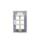 FACEPLATE, STAINLESS STEEL,1-GANG,6-PORT